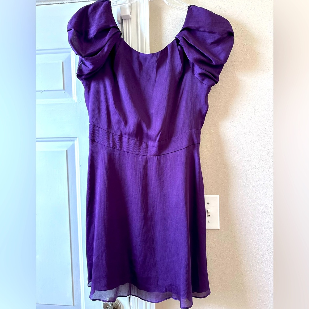 BCBGeneration eggplant backless dress Sz 8